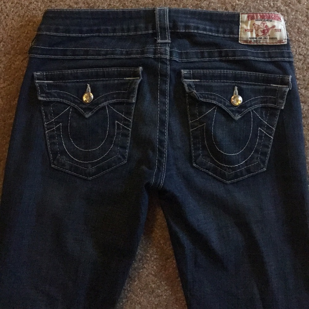 Size 27 Diamond Encrusted True Religion Jeans